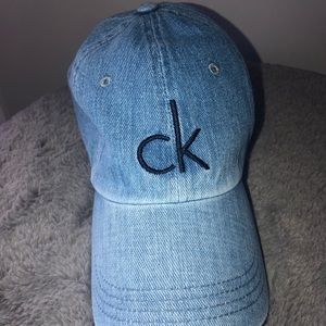 Calvin Klein denim baseball hat